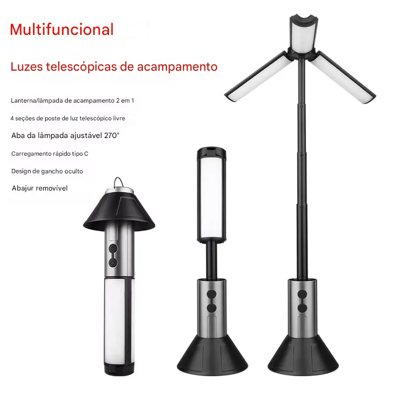 Iluminaria Camping Multifuncional